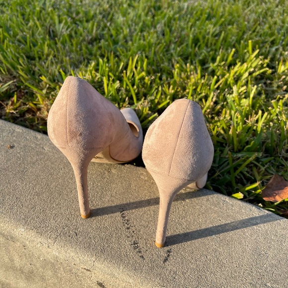 STUART WEITZMAN Queen 110mm Nude Suede Pumps 7.5 - Picture 11 of 12
